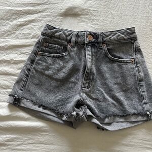 Garage Black Washed Denim Shorts